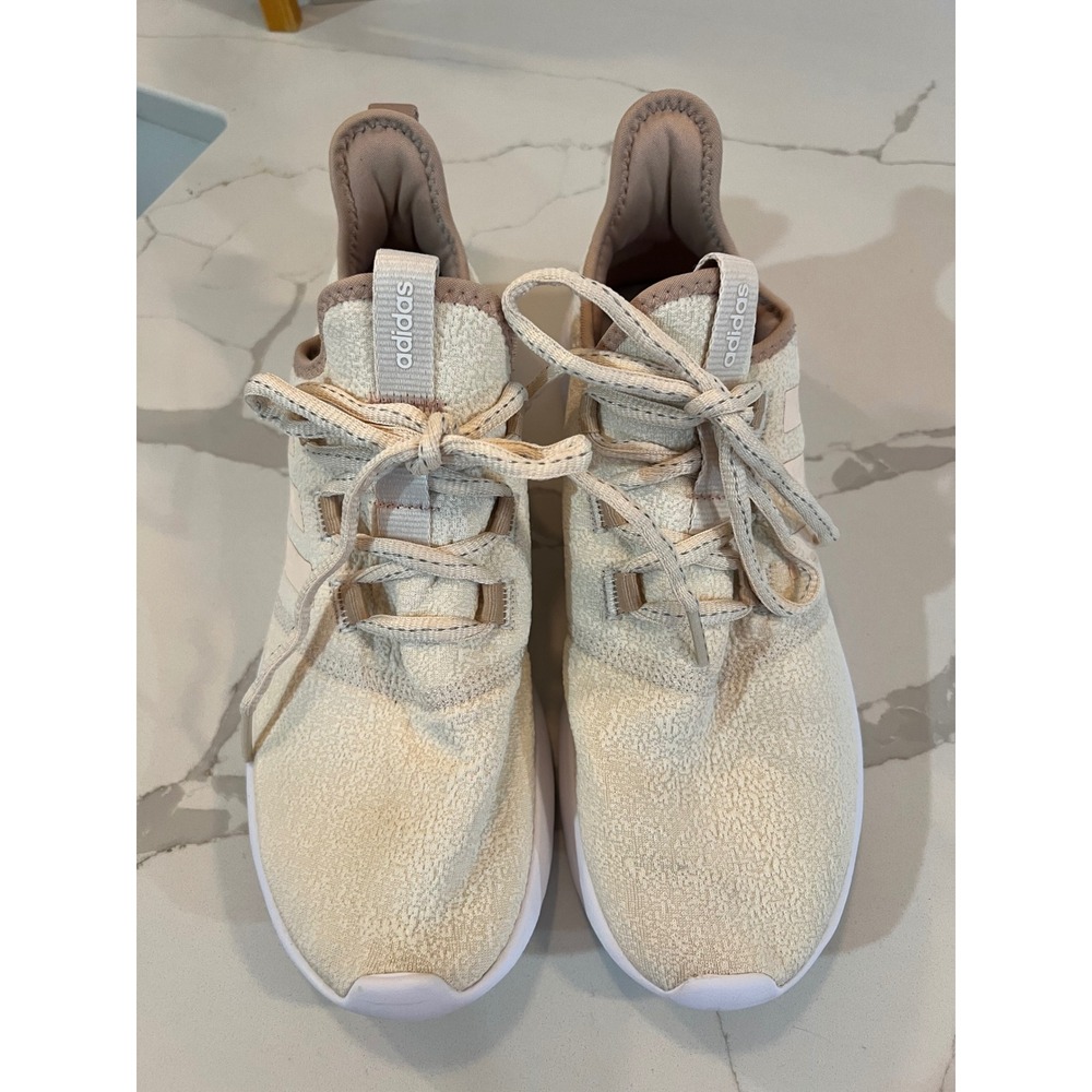 Adidas Cloudfoam Pure 2.0 Womens Running Shoes Beige Tan GV8956 Size 9.5